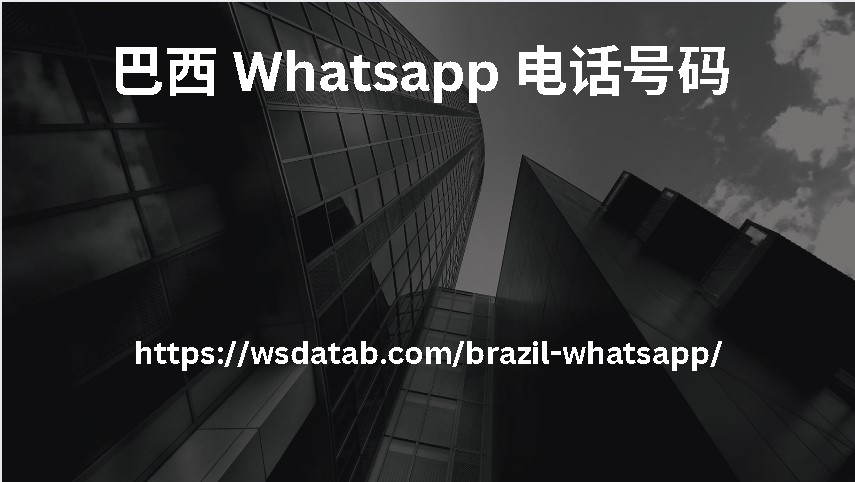 巴西 Whatsapp 电话号码