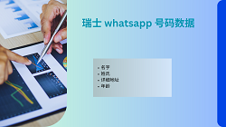 瑞士 whatsapp 号码数据